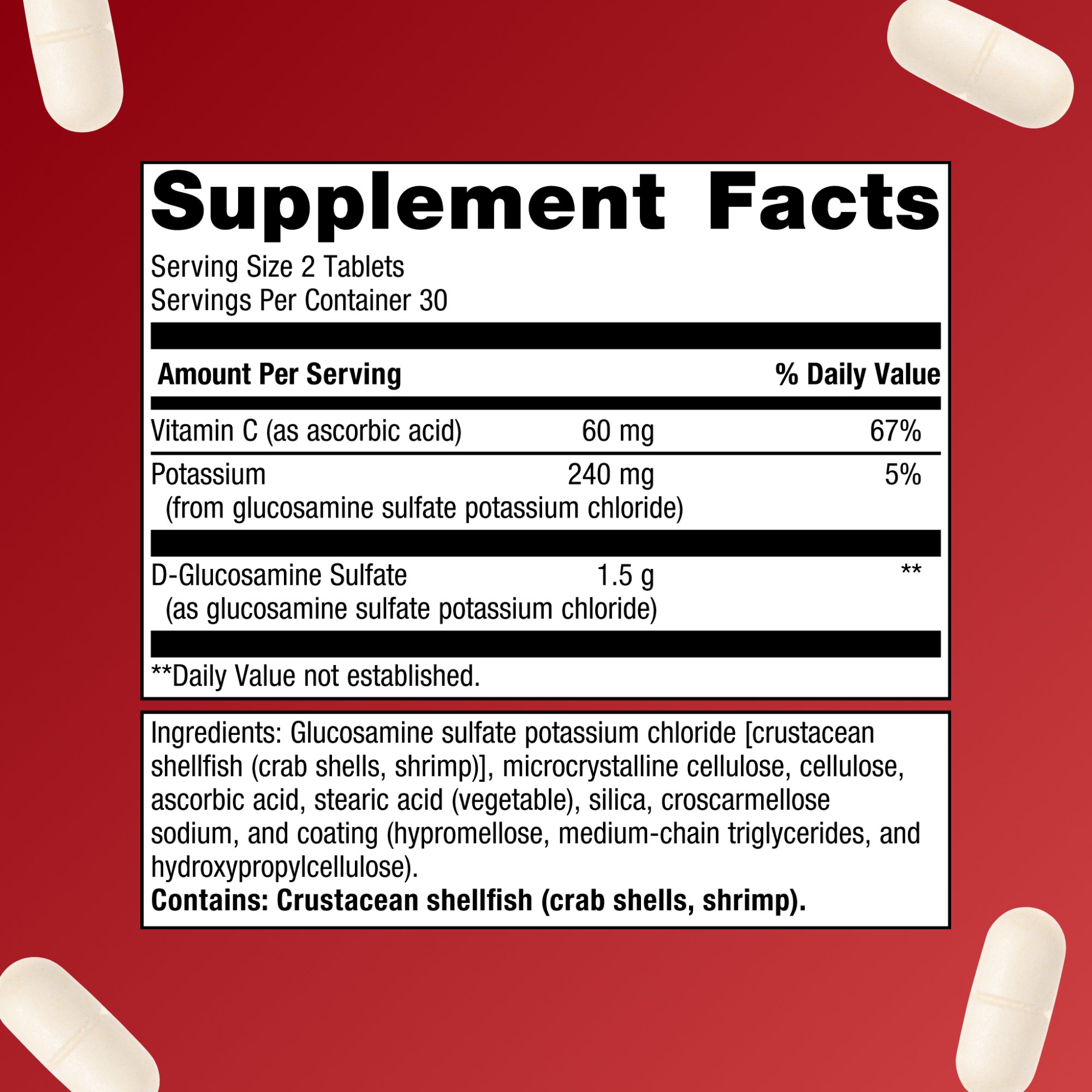Glucosamine Sulfate 750 mg 3