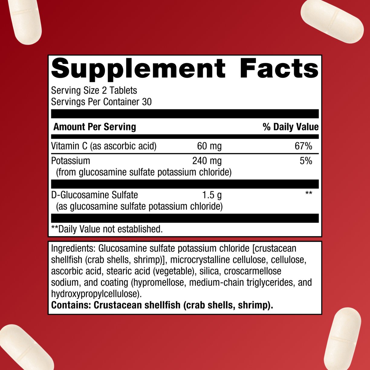 Glucosamine Sulfate 750 mg 3