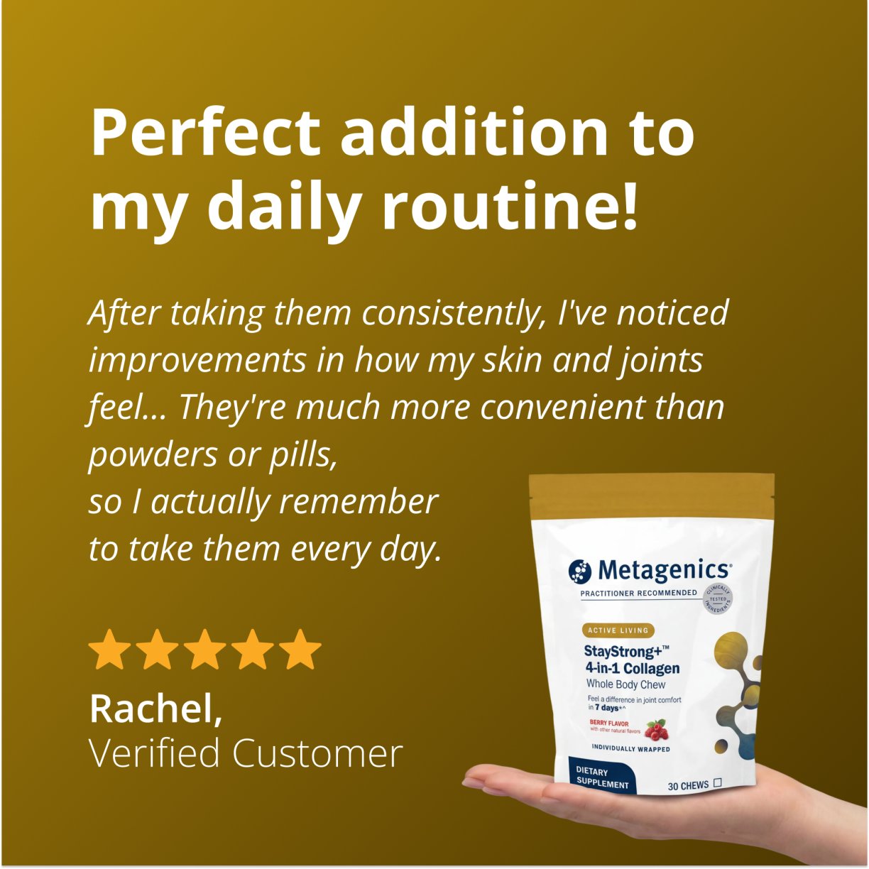 StayStrong+™ 4-in-1 Collagen Whole Body Chew 4