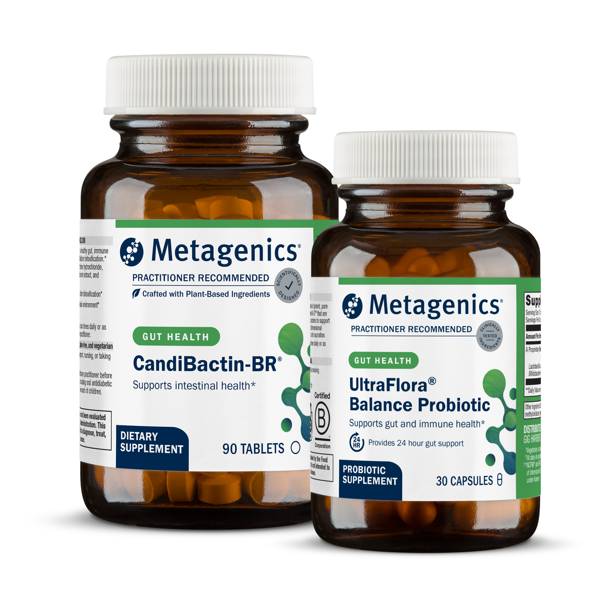 Gut Health Bundle shown on the New Year page, featuring CandiBactin-BR and UltraFlora Balance Probiotic to help clear, reseed, and restore the gut for optimal digestive balance. Available for a limited time at 20% off.