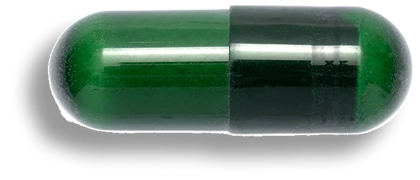  A green capsule pill icon representing a dietary supplement, featured on a page about doctor recommended probiotics.