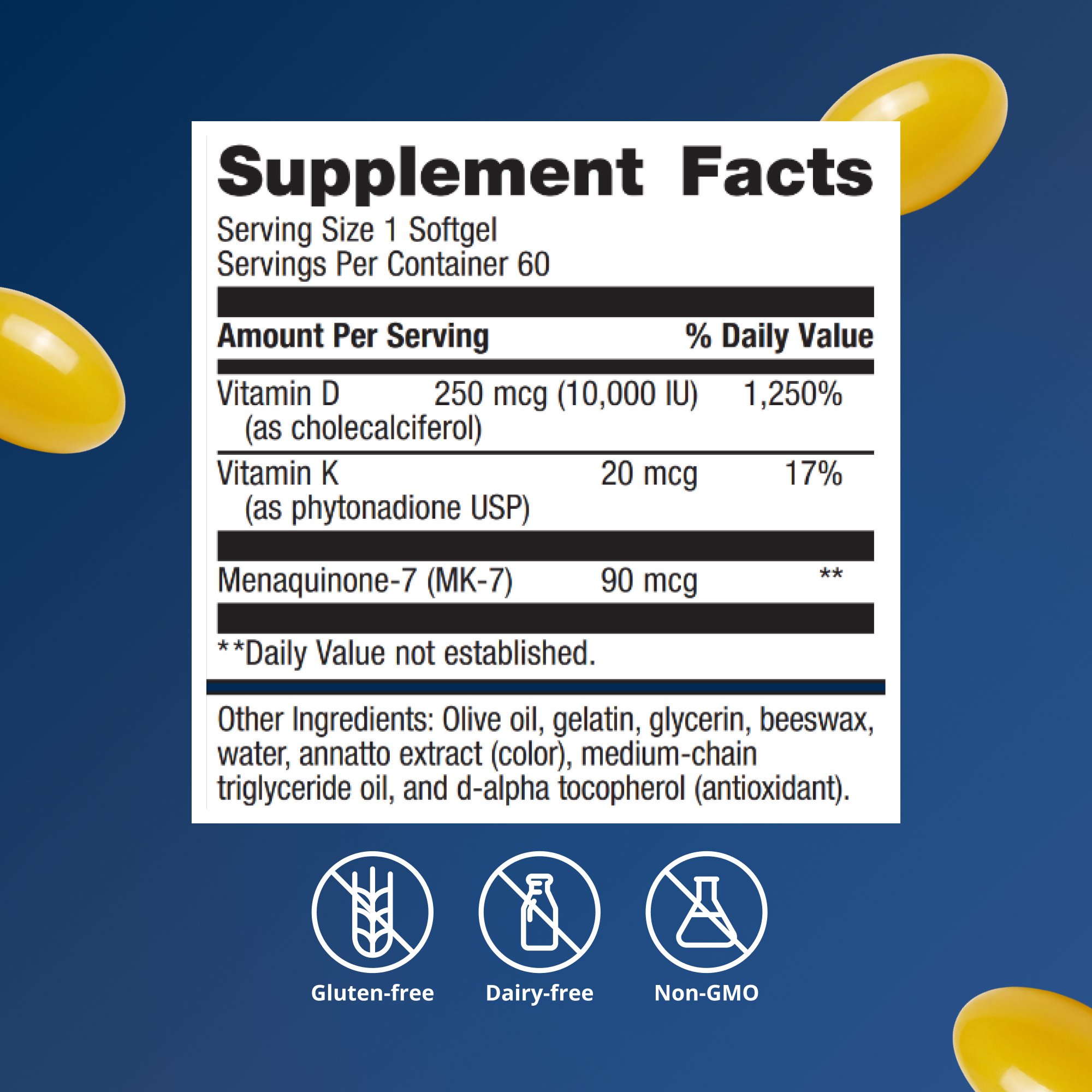 Vitamin D3 10,000 + K 6
