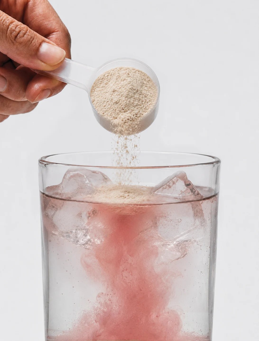 Staystrong brain and body collagen - creatine powder dissolving into water