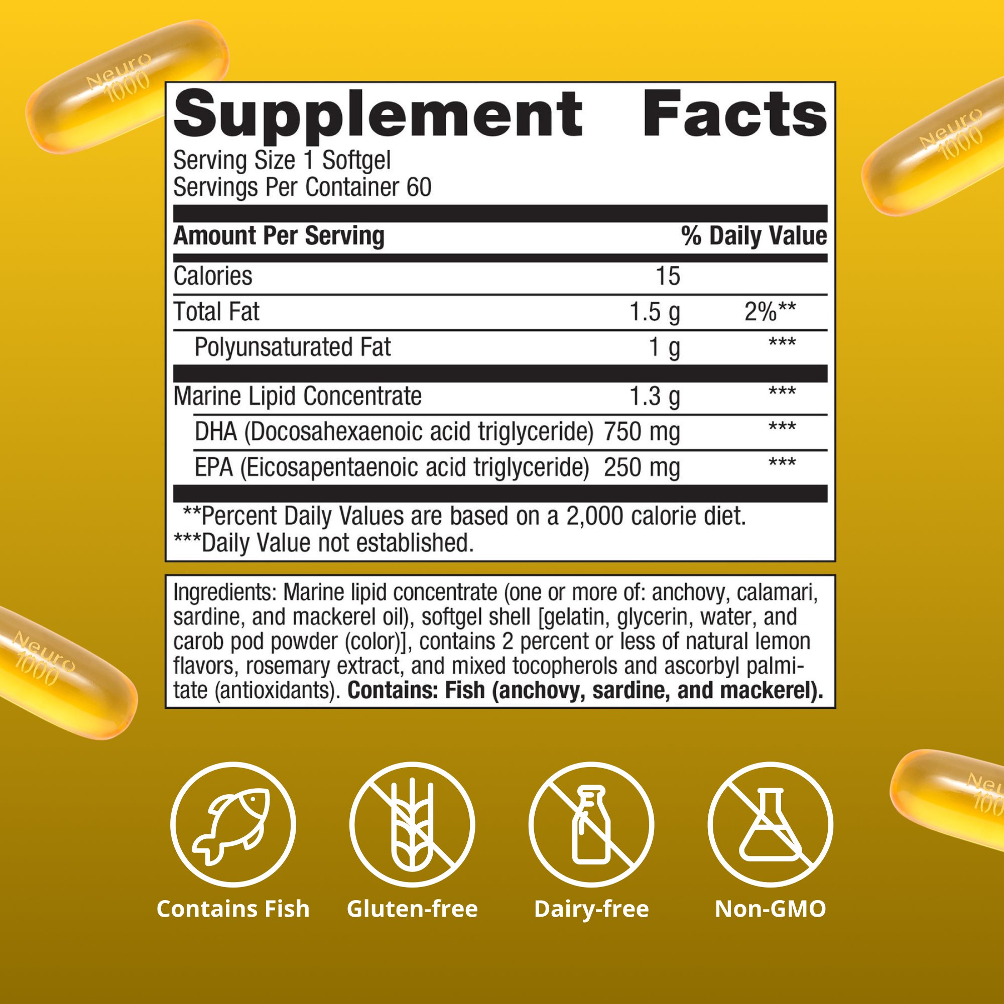 OmegaGenics® Fish Oil Neuro 1000 mg 6