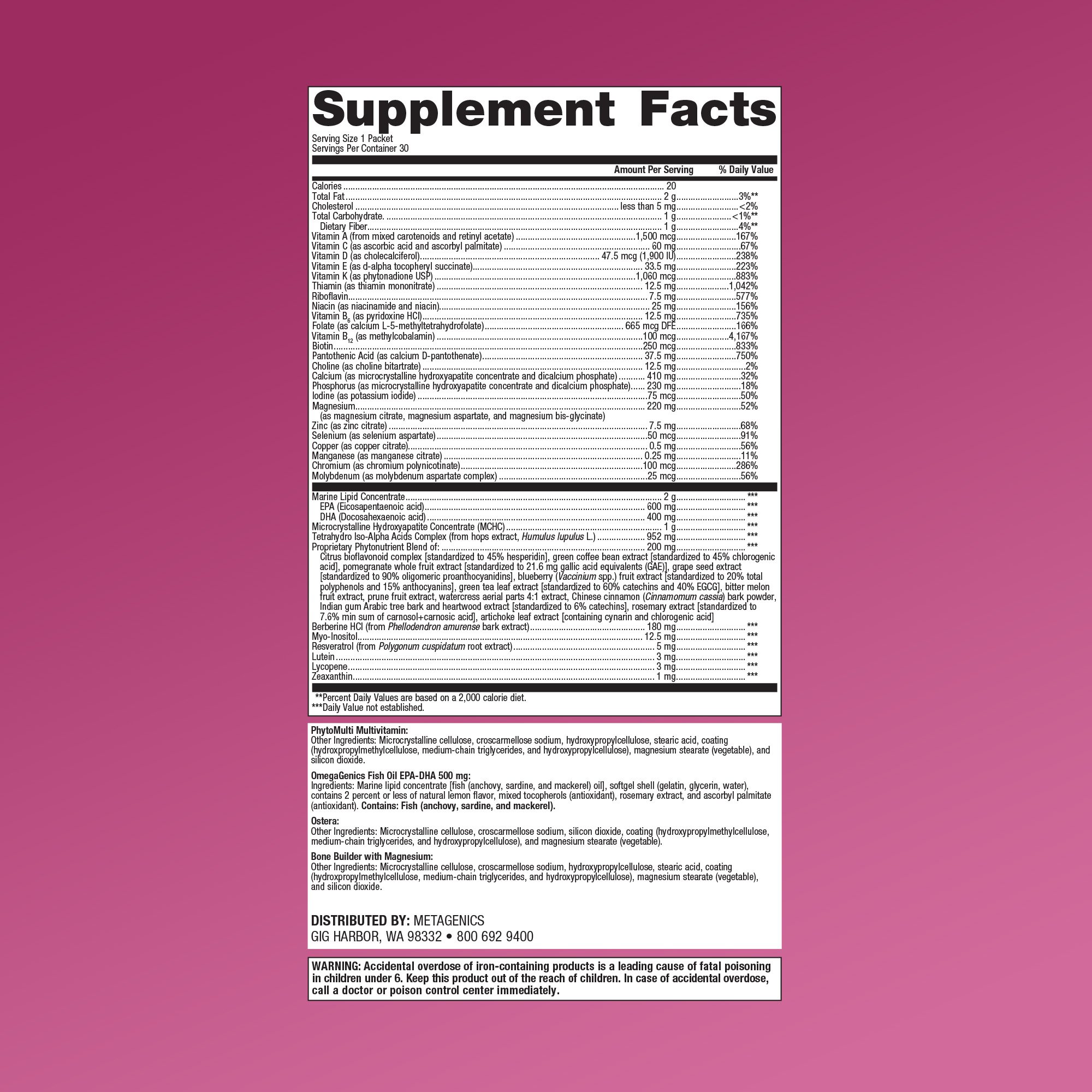 Wellness Essentials® Women's Prime Daily Packs 1