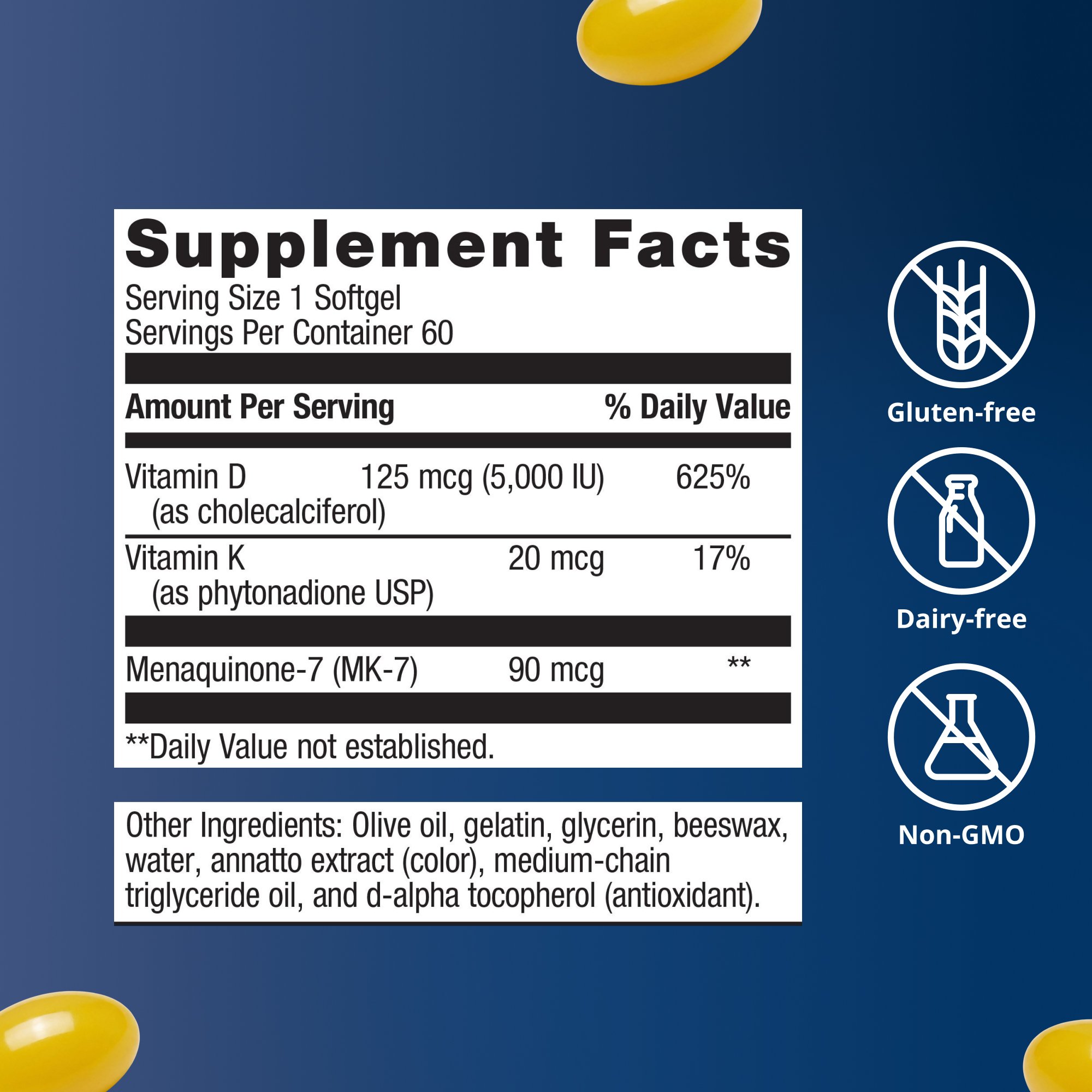 Vitamin D3 5000 + K 6