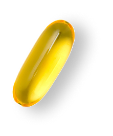 Golden‑yellow capsule next to text reading ‘For less pain & soreness’ and ‘Explore →’.