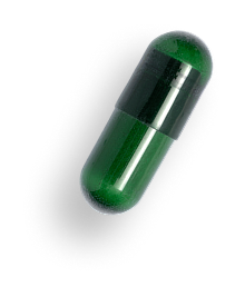 Green capsule shown beside text reading ‘For gut regularity’ and ‘Explore →’.