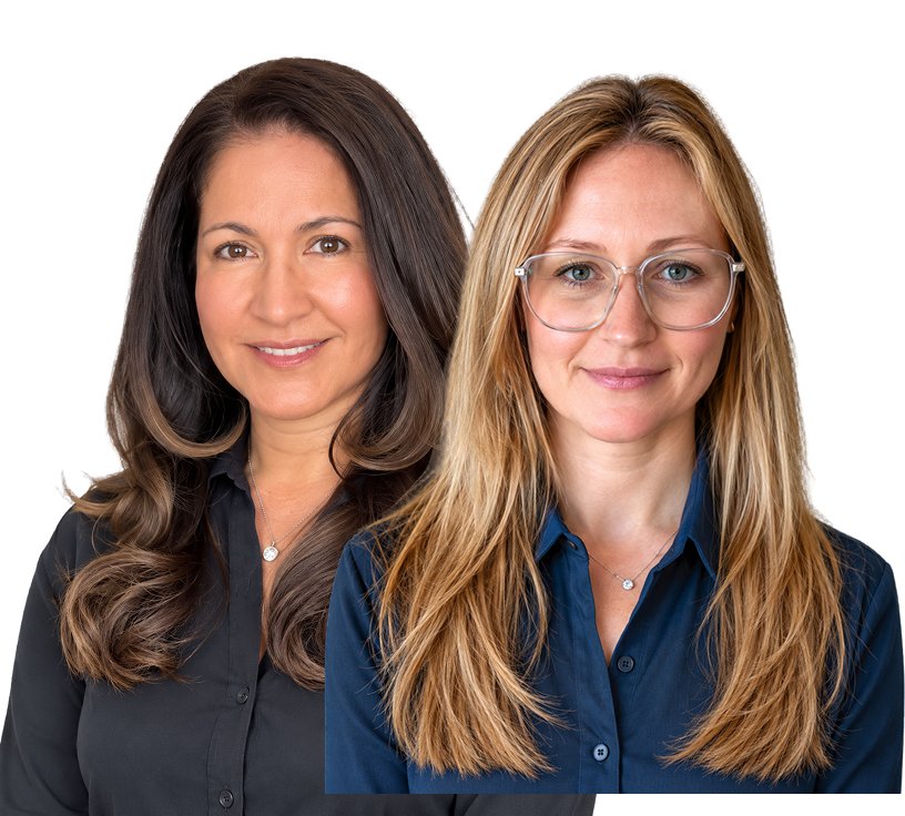 Professional portrait of Dr. Patricia Guevara, MD. and Dr. Melissa Blake, ND.