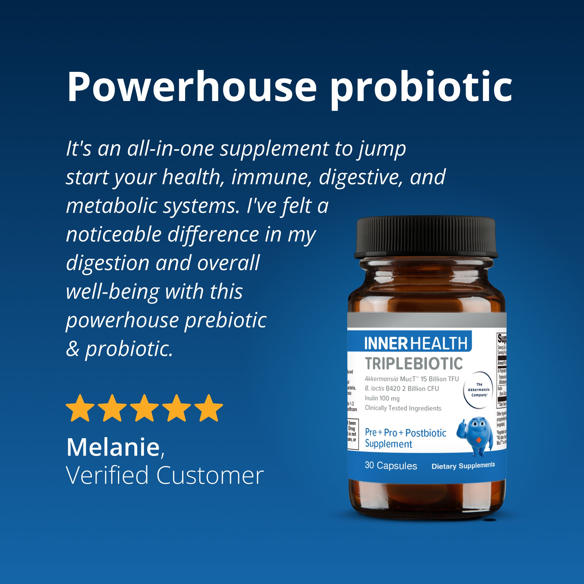 InnerHealth Triplebiotic with Akkermansia 4