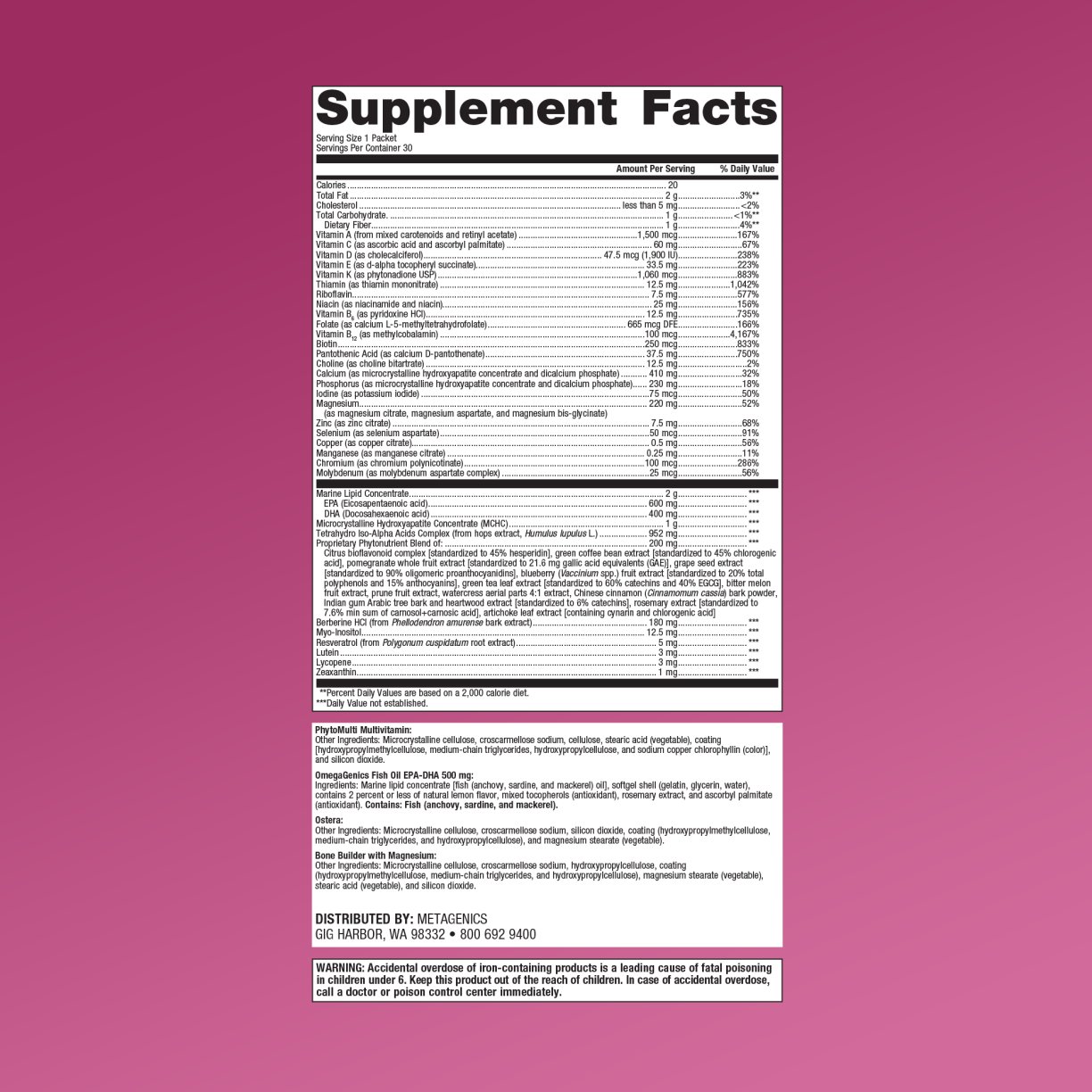 Wellness Essentials® Women's Daily Packs 1