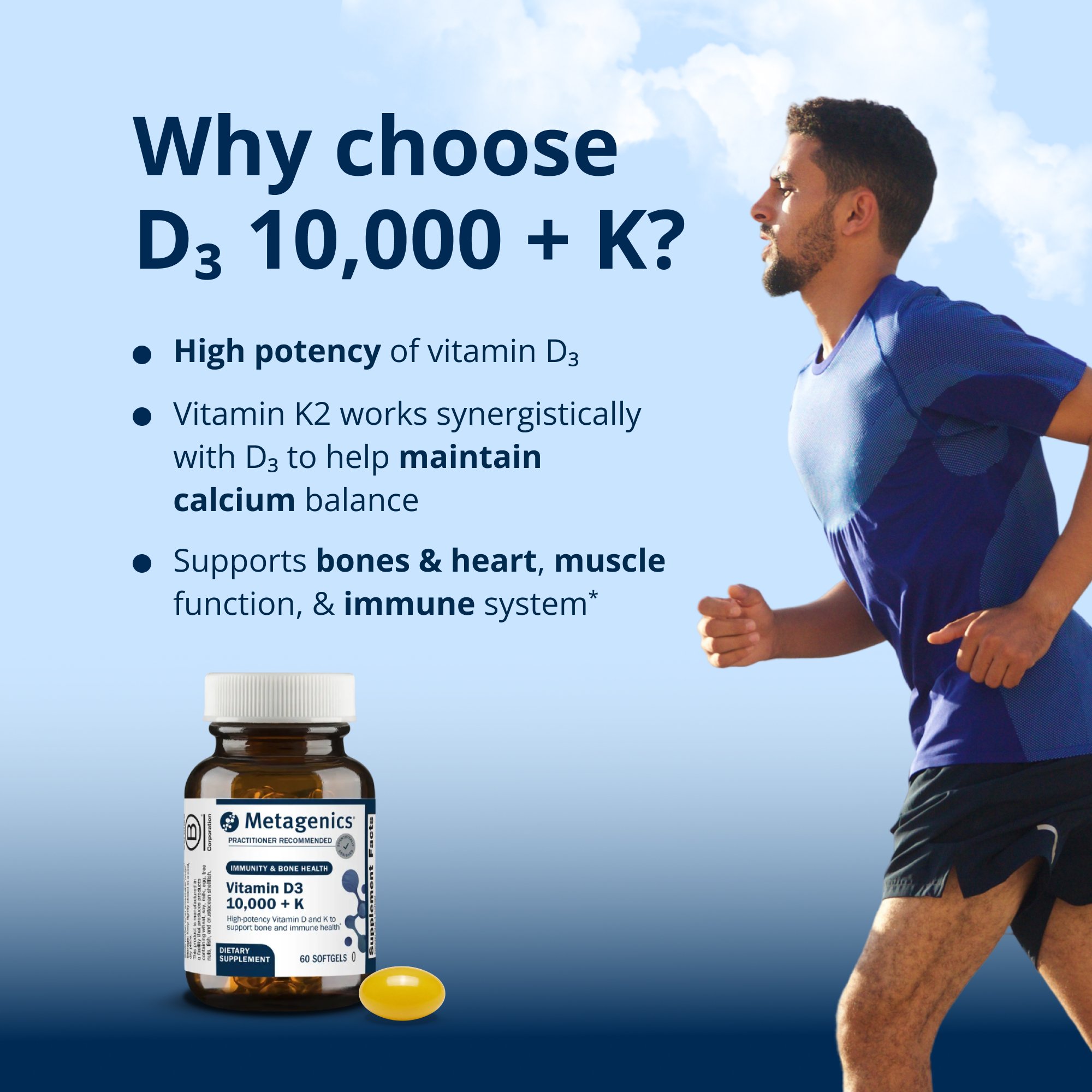 Vitamin D3 10,000 + K 2