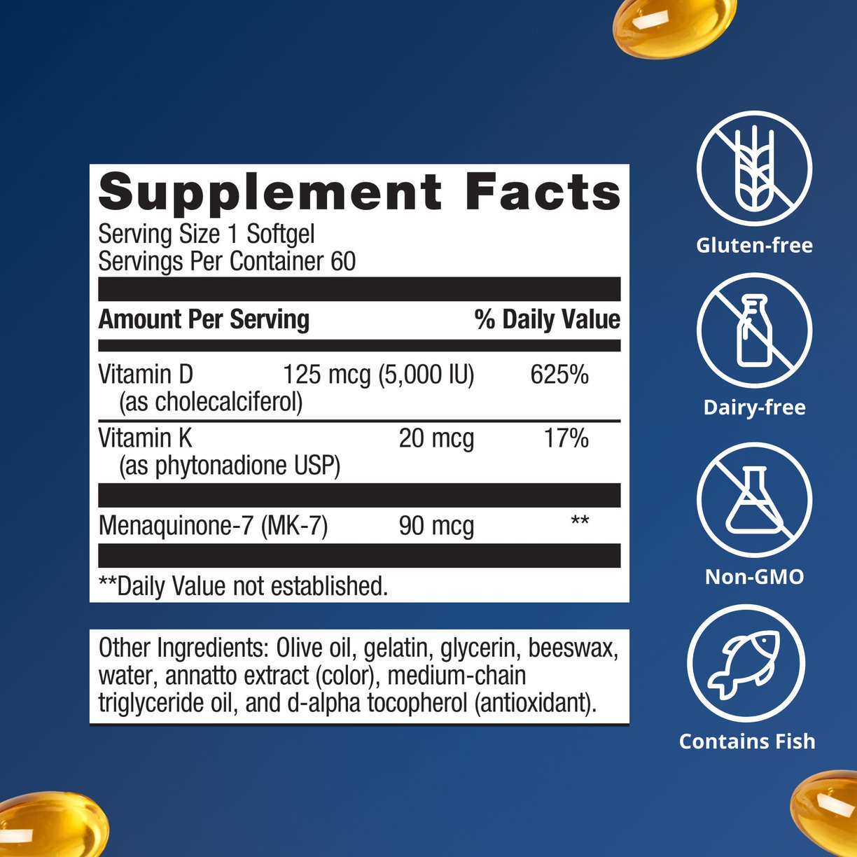 Vitamin D3 5000 + K 6