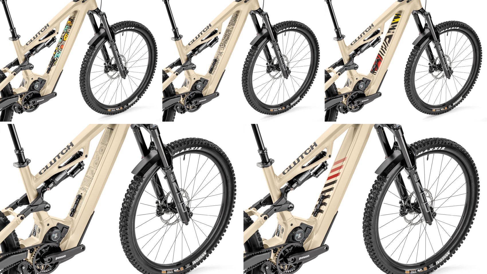 Customization Sticker Kit for Down Tube CLUTCH 2025 (Sakew, Engineering, Box46, Memphis and Cartoon)