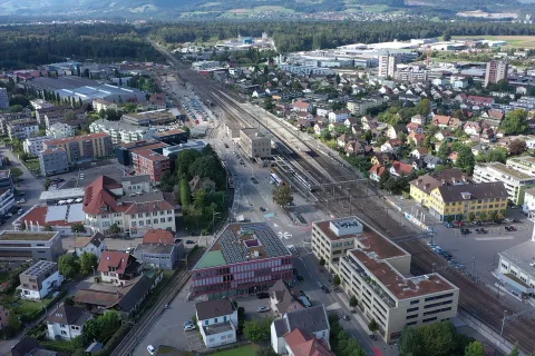 Der Bahnhof Lenzburg wird ausgebaut