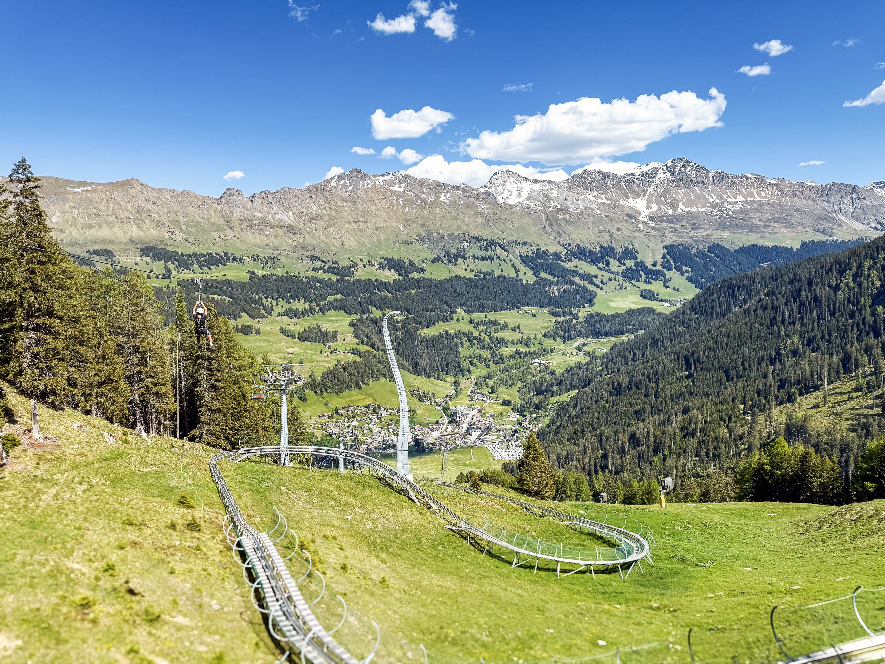 Vista su Churwalden da Pradaschier.