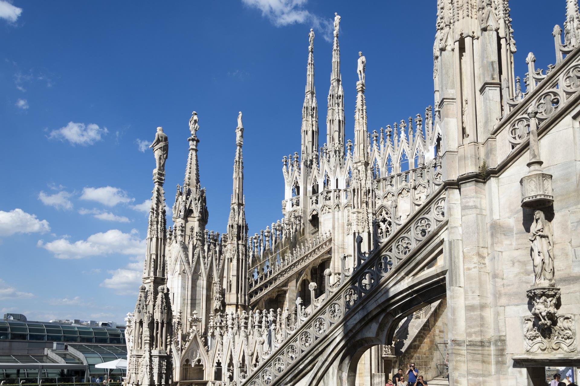 Sezione del tetto di un edificio.