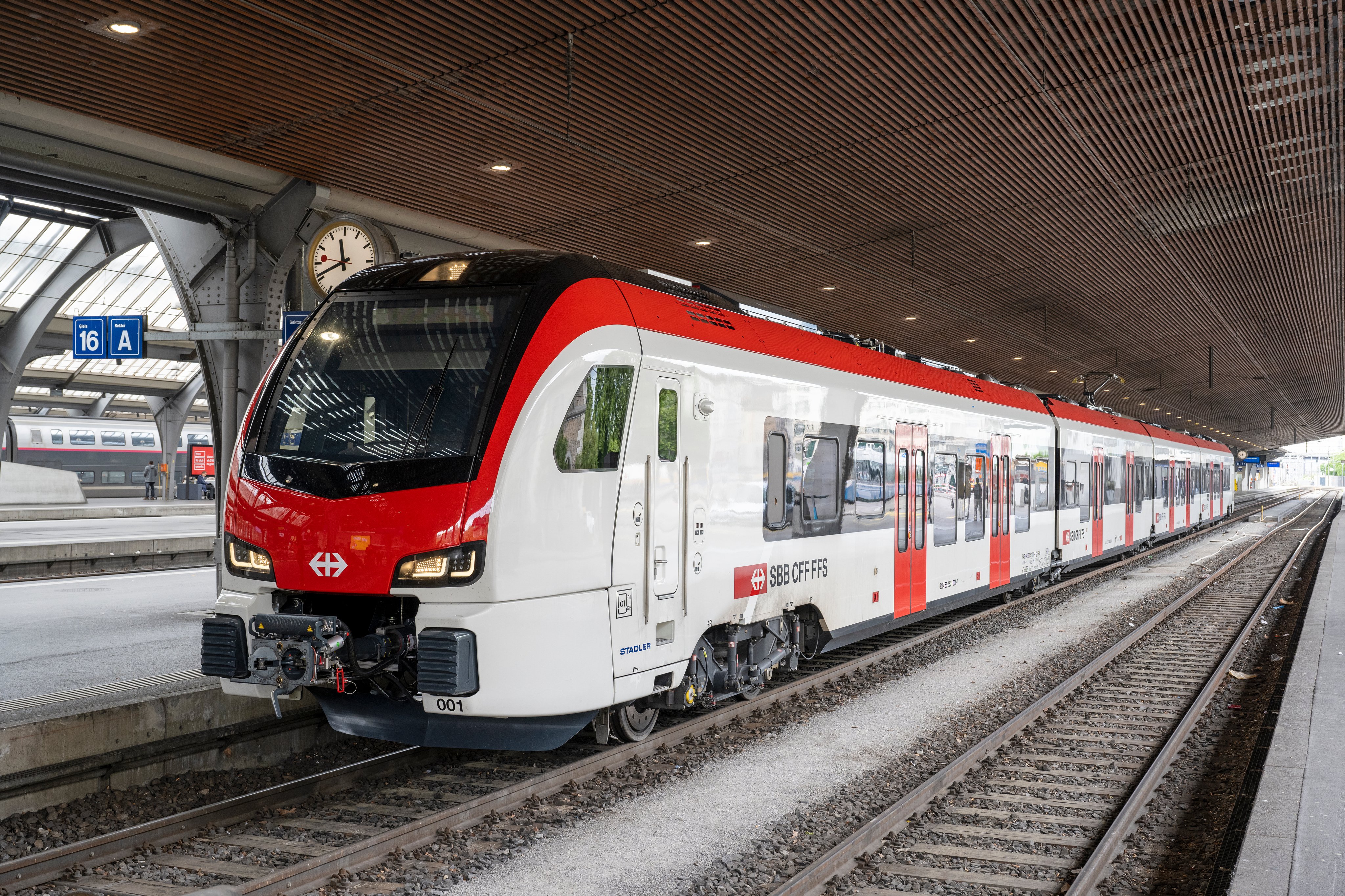 La nouvelle Flirt Evo à la gare centrale de Zurich