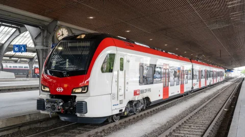 La nouvelle Flirt Evo à la gare centrale de Zurich