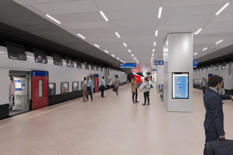 Gare souterraine de Genève: trois fois plus d’espace pour la clientèle