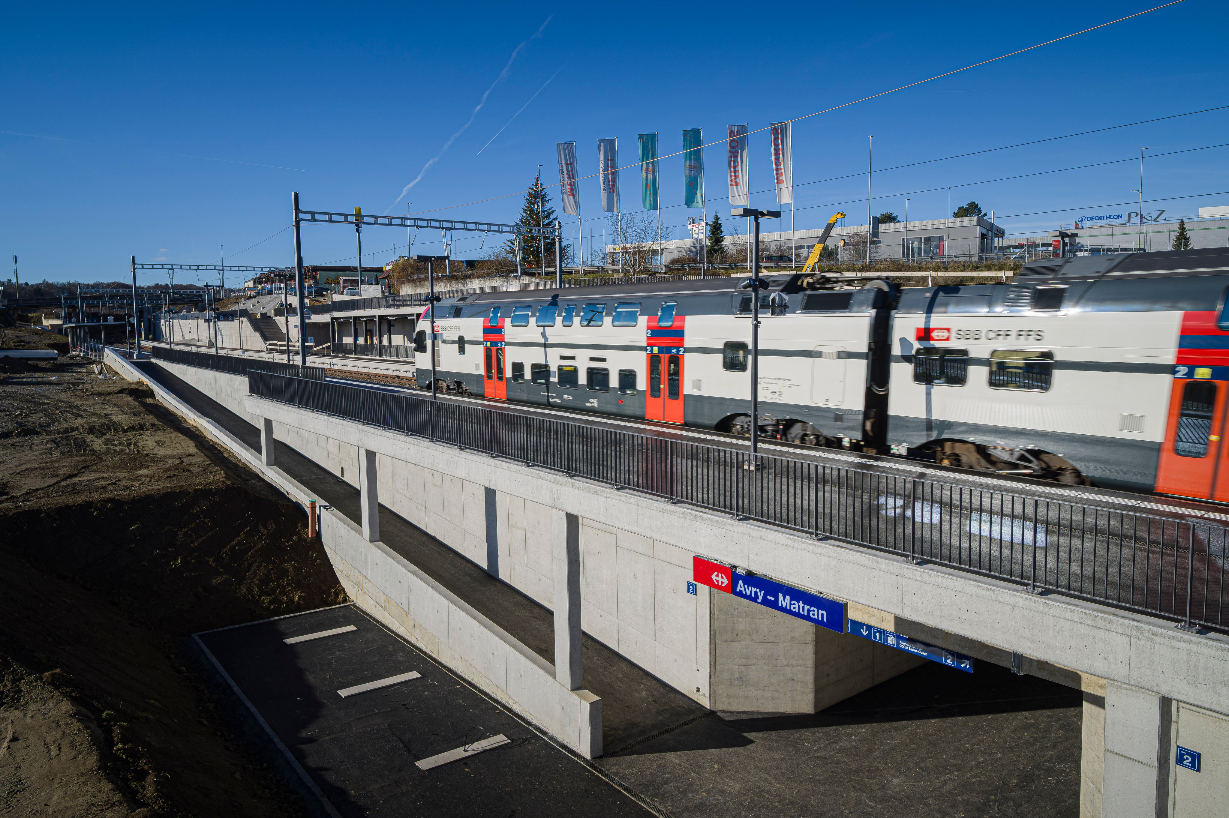 Inauguration de la nouvelle halte CFF d’Avry-Matran