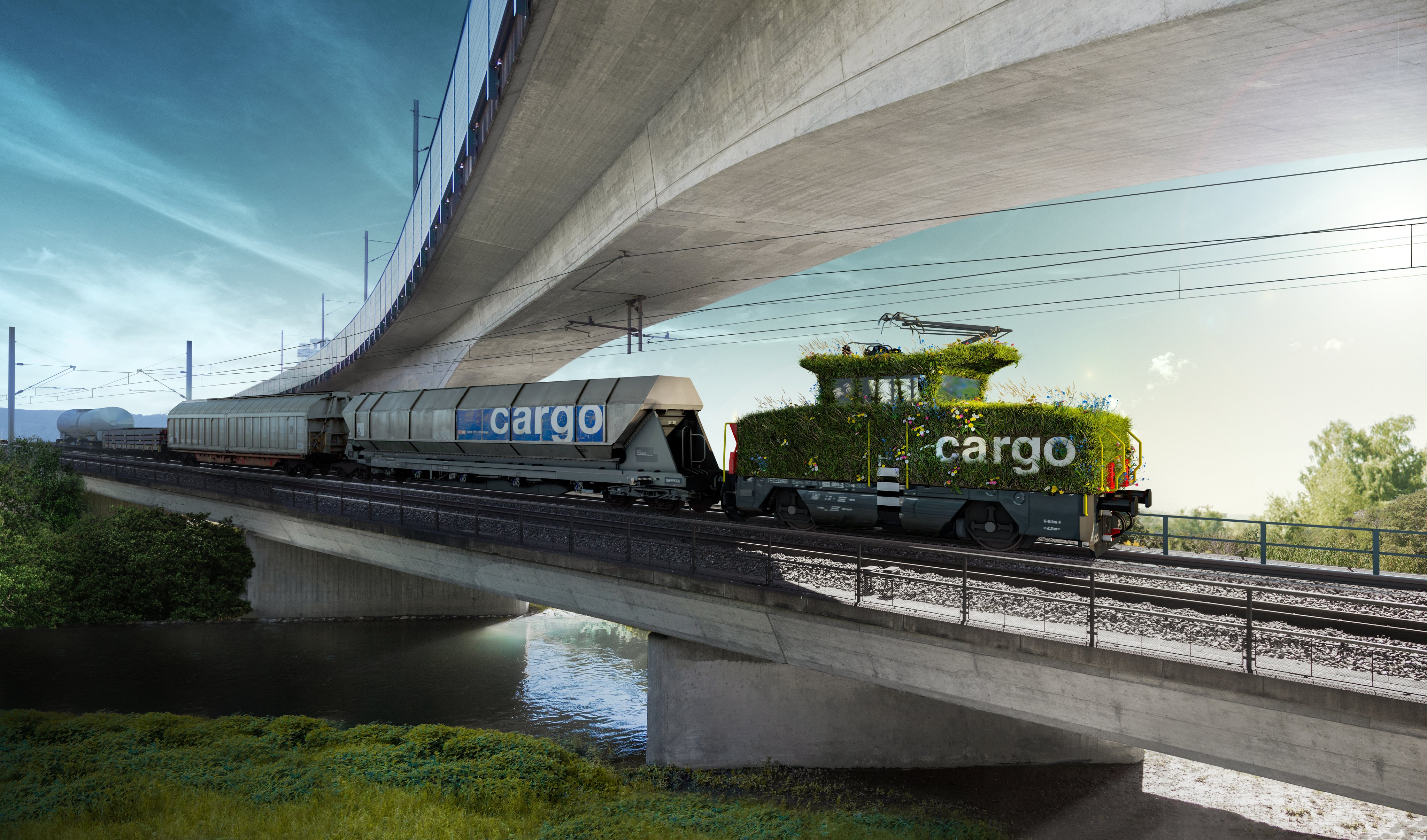 Protection du climat: CFF Cargo économise plus de 500 000 tonnes de CO₂