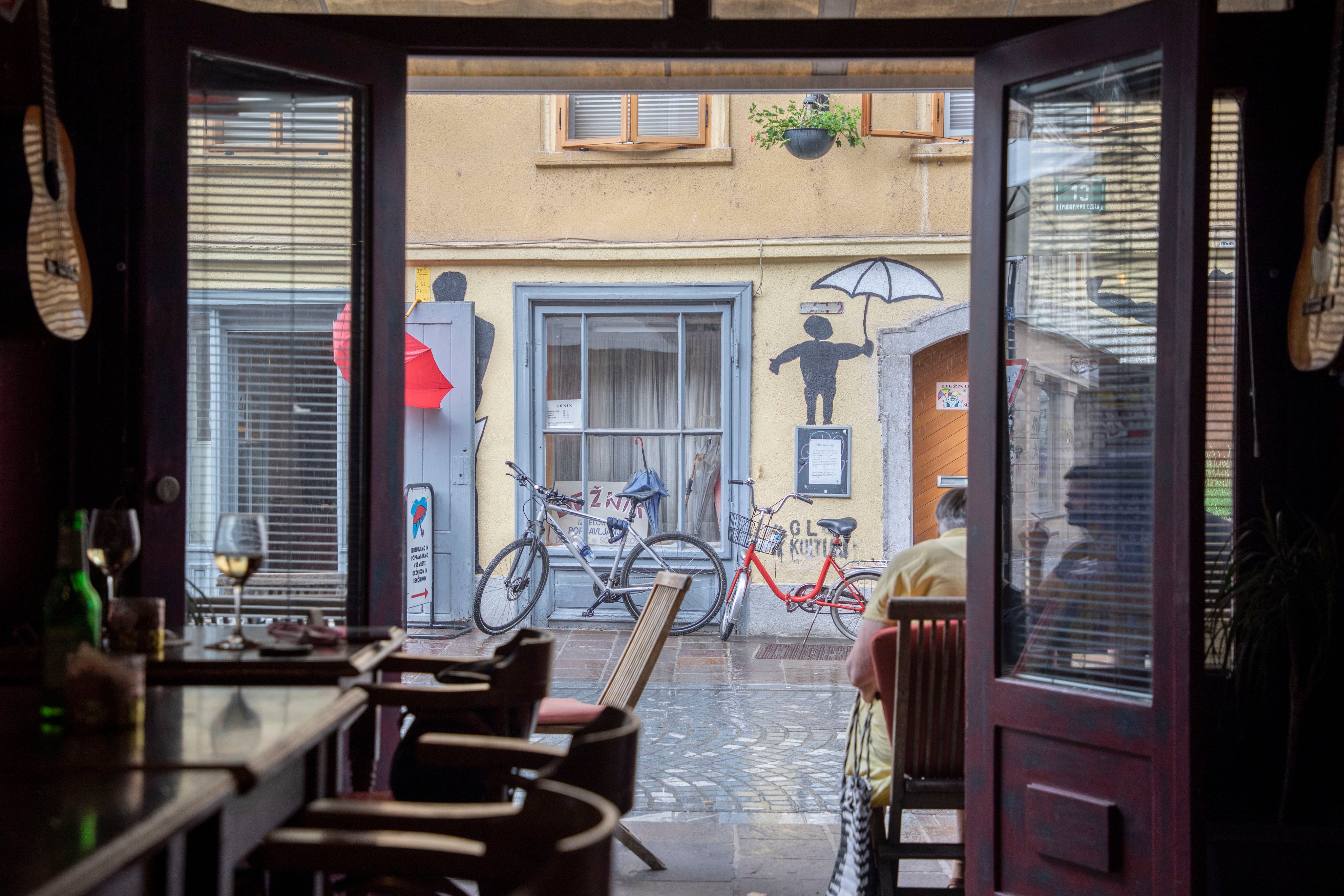 Aussicht aus der Bar. 