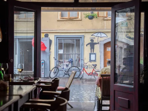 Aussicht aus der Bar.