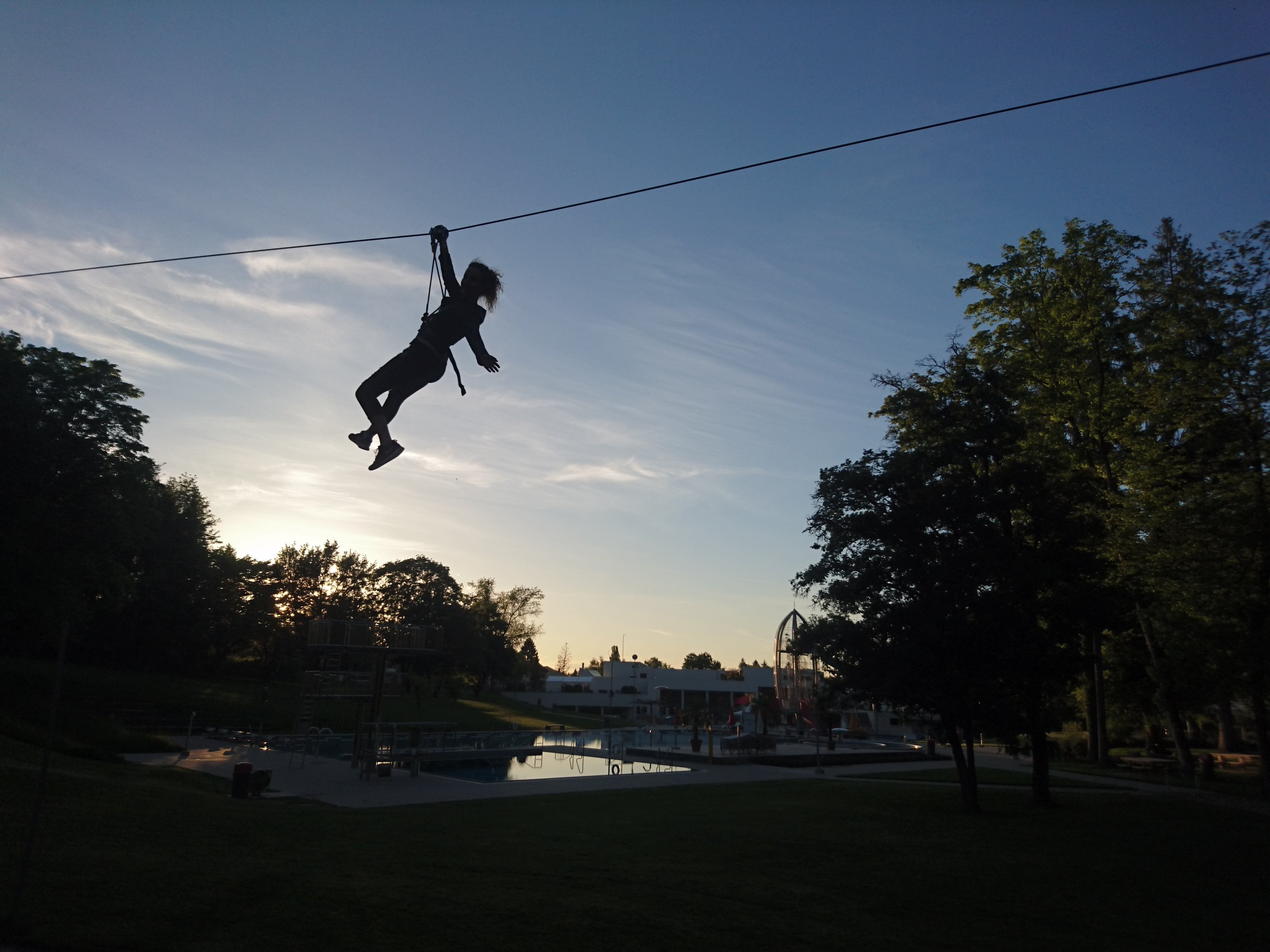 Parcoursabschnitt im Seilpark