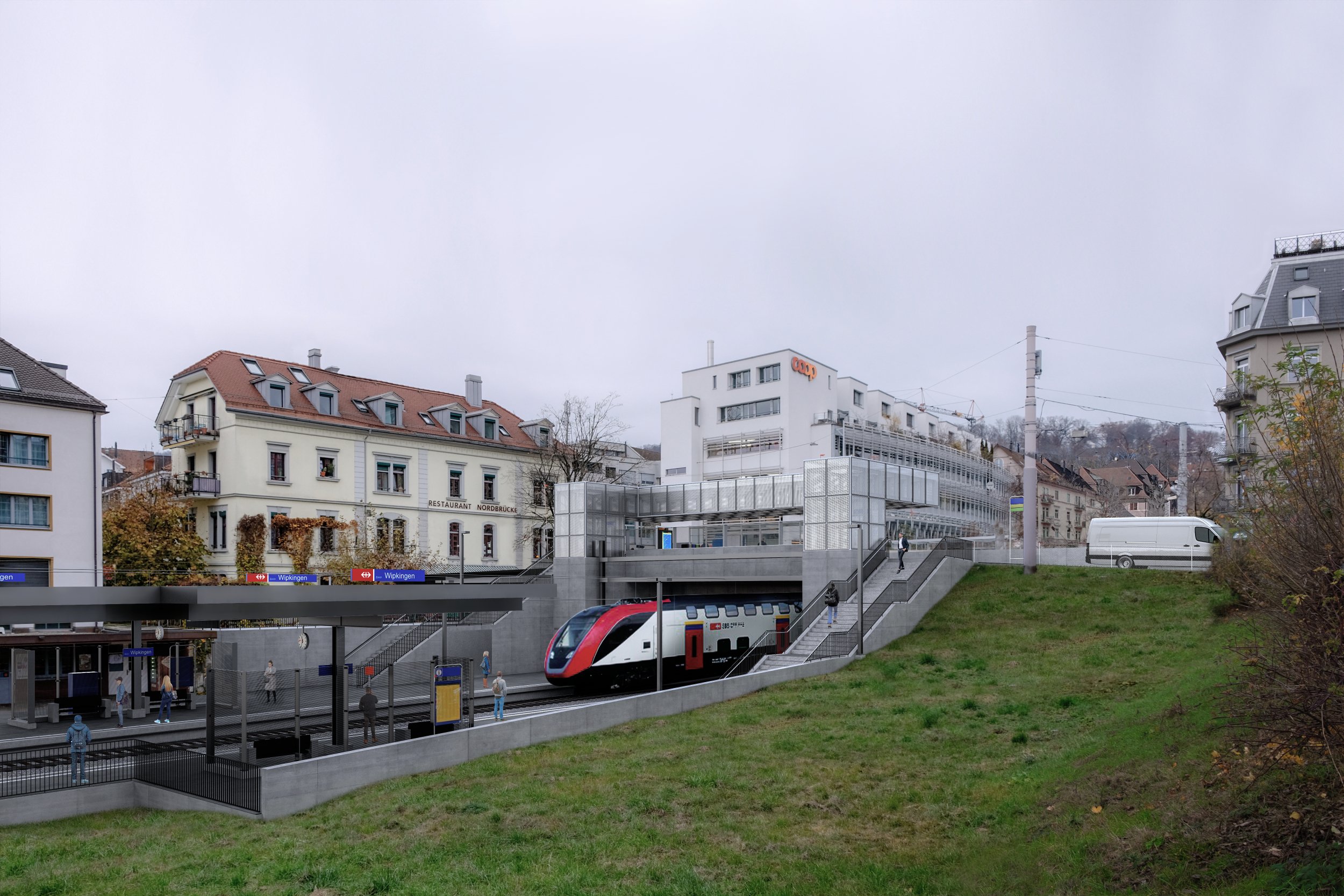 Zürich Wipkingen: Stufenfrei auf die Perrons und in die Züge