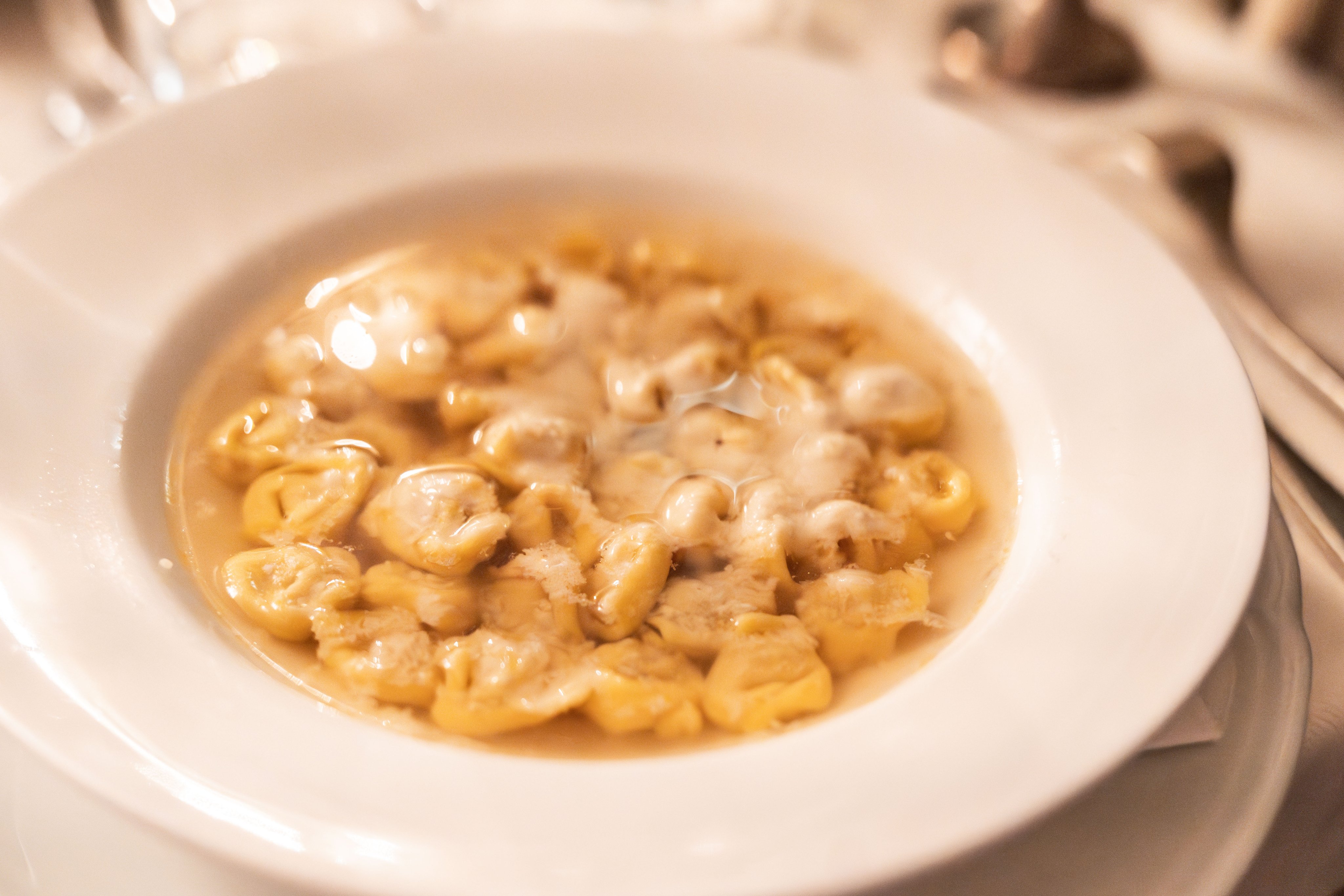 Traditional Tortellini in Brodo