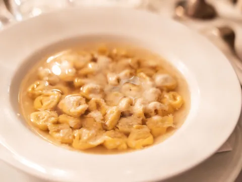 Traditional Tortellini in Brodo