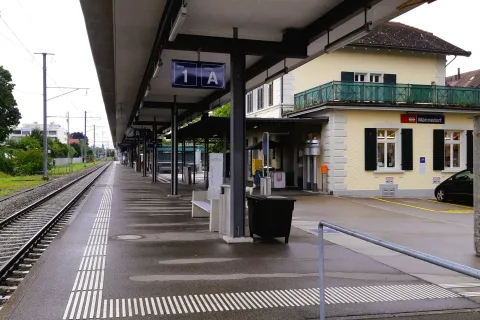 Der einspurige Bahnhof Männedorf wird ausgebaut.
