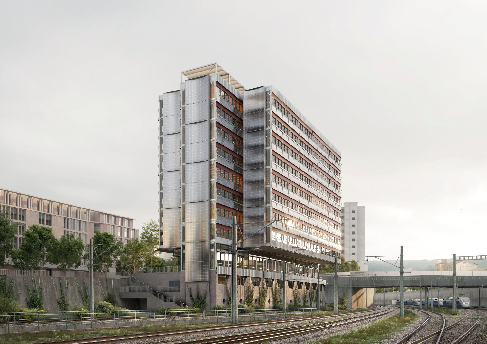Zürich Oerlikon: Siegerprojekt für Hochhaus bei Regensbergbrücke steht fest
