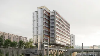 Zürich Oerlikon: Siegerprojekt für Hochhaus bei Regensbergbrücke steht fest