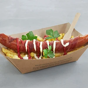 Ostepolse med bacon fries UTEN SHELL LOGO