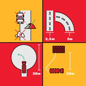 Graafinen kuva jos ohjeita säiliöauton vaatimuksiin öljyn toimituksesta