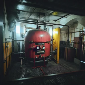 Öljylämmitin talon teknisessä tilassa
