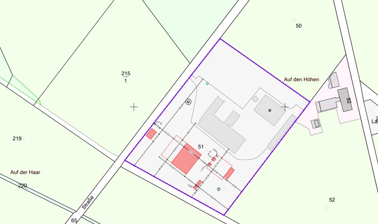 Lageplan Neubau Wasserwerk Thiene