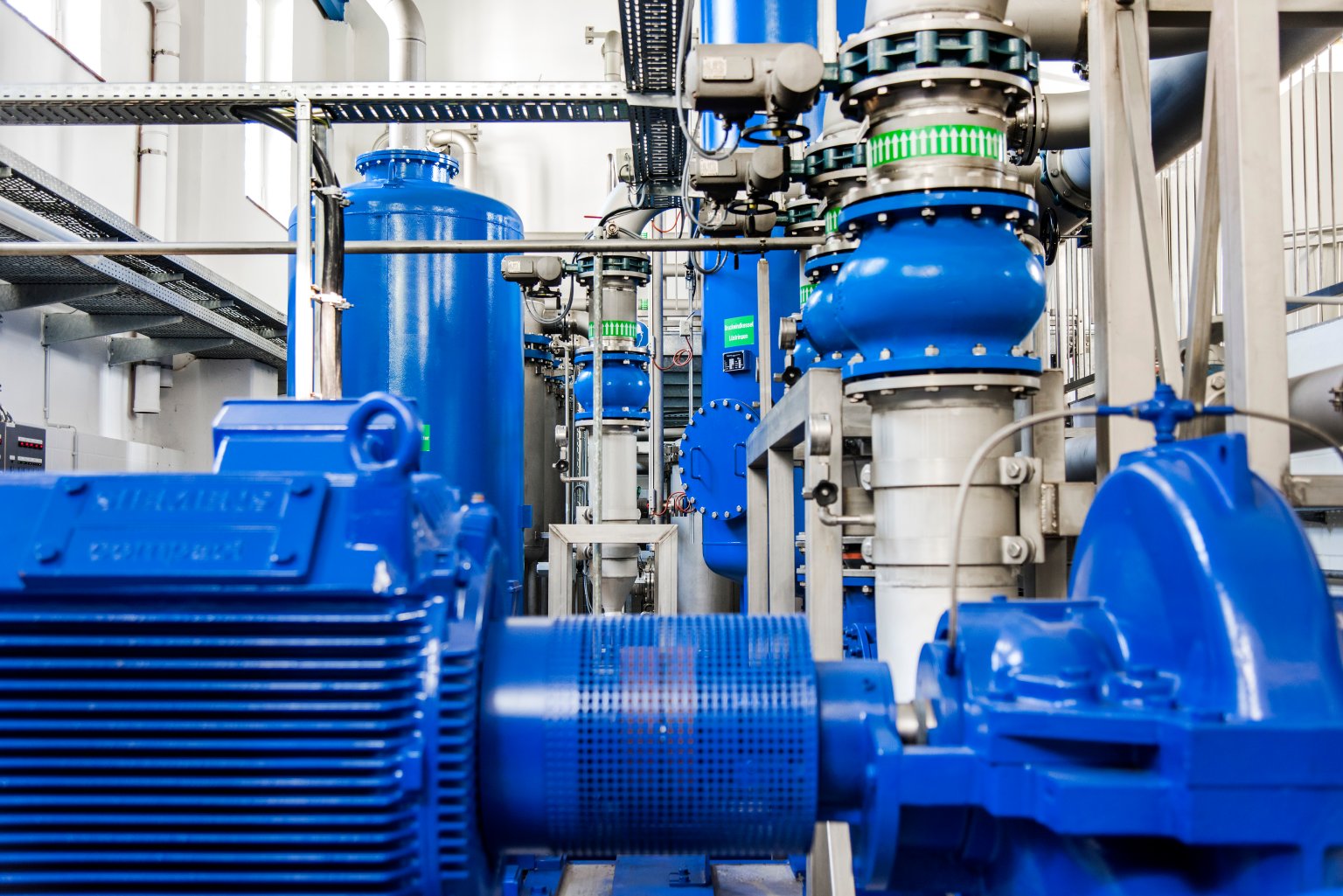 Wasserpumpen im Wasserwerk Düstrup