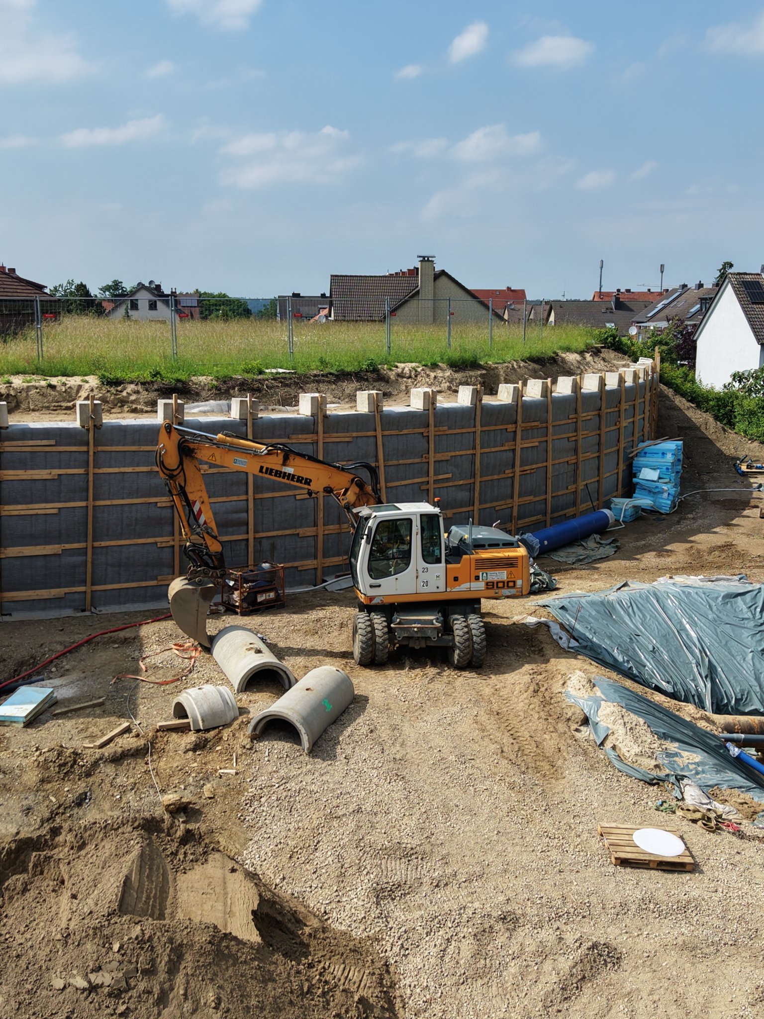 Baustelle Hochbehälter Schinkelberg © Clausing