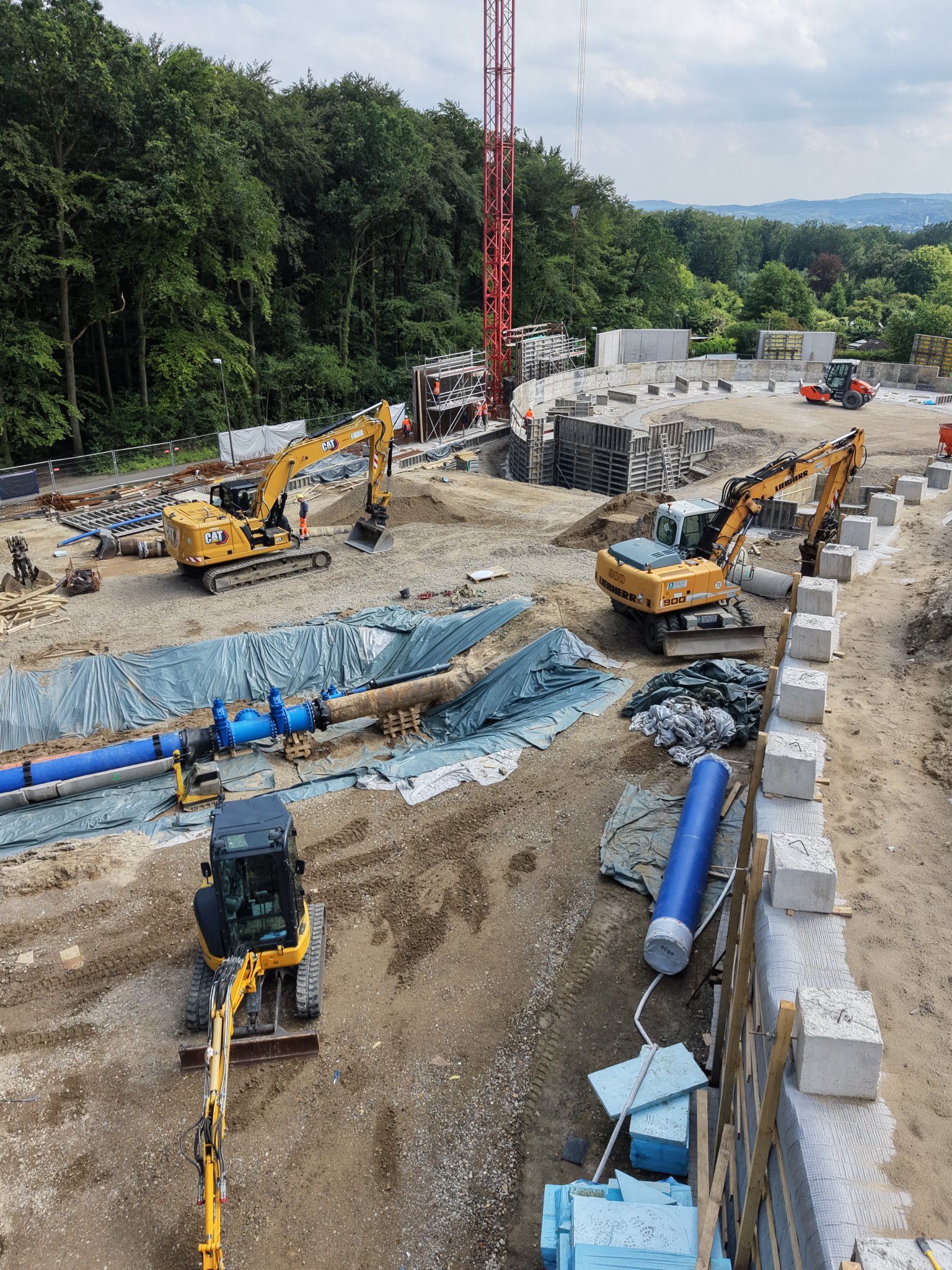 Baustelle Hochbehälter Schinkelberg © Clausing