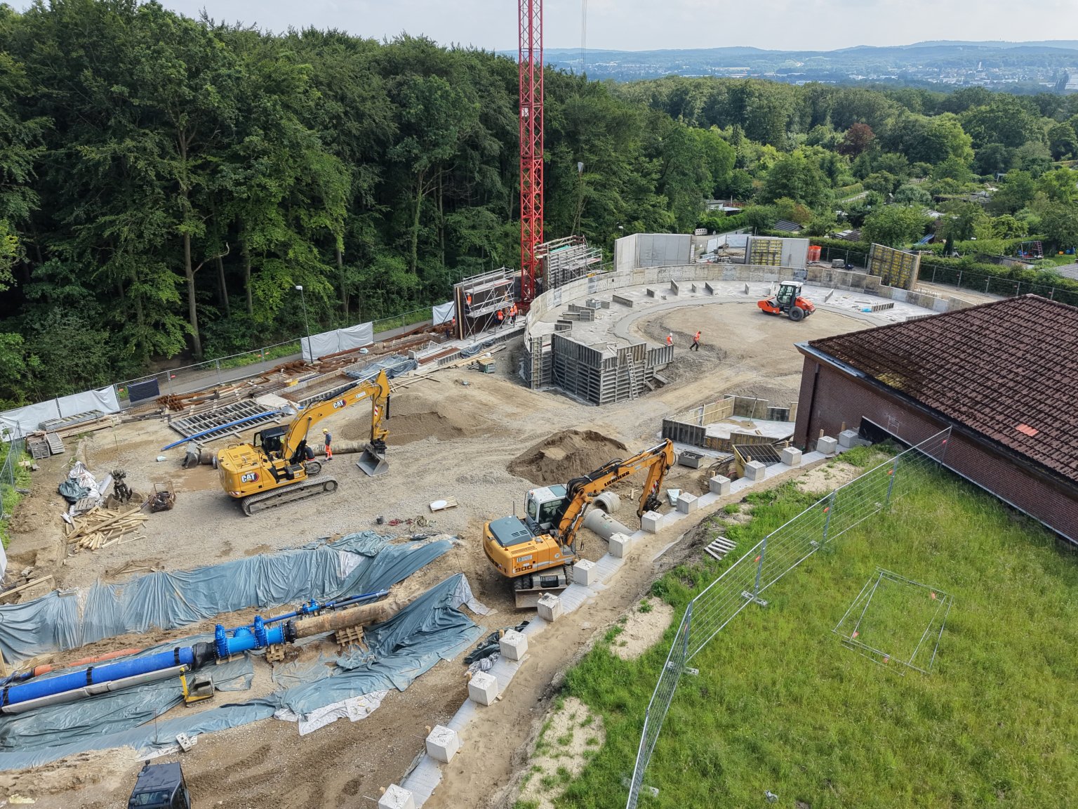 Baustelle Hochbehälter Schinkelberg © Clausing