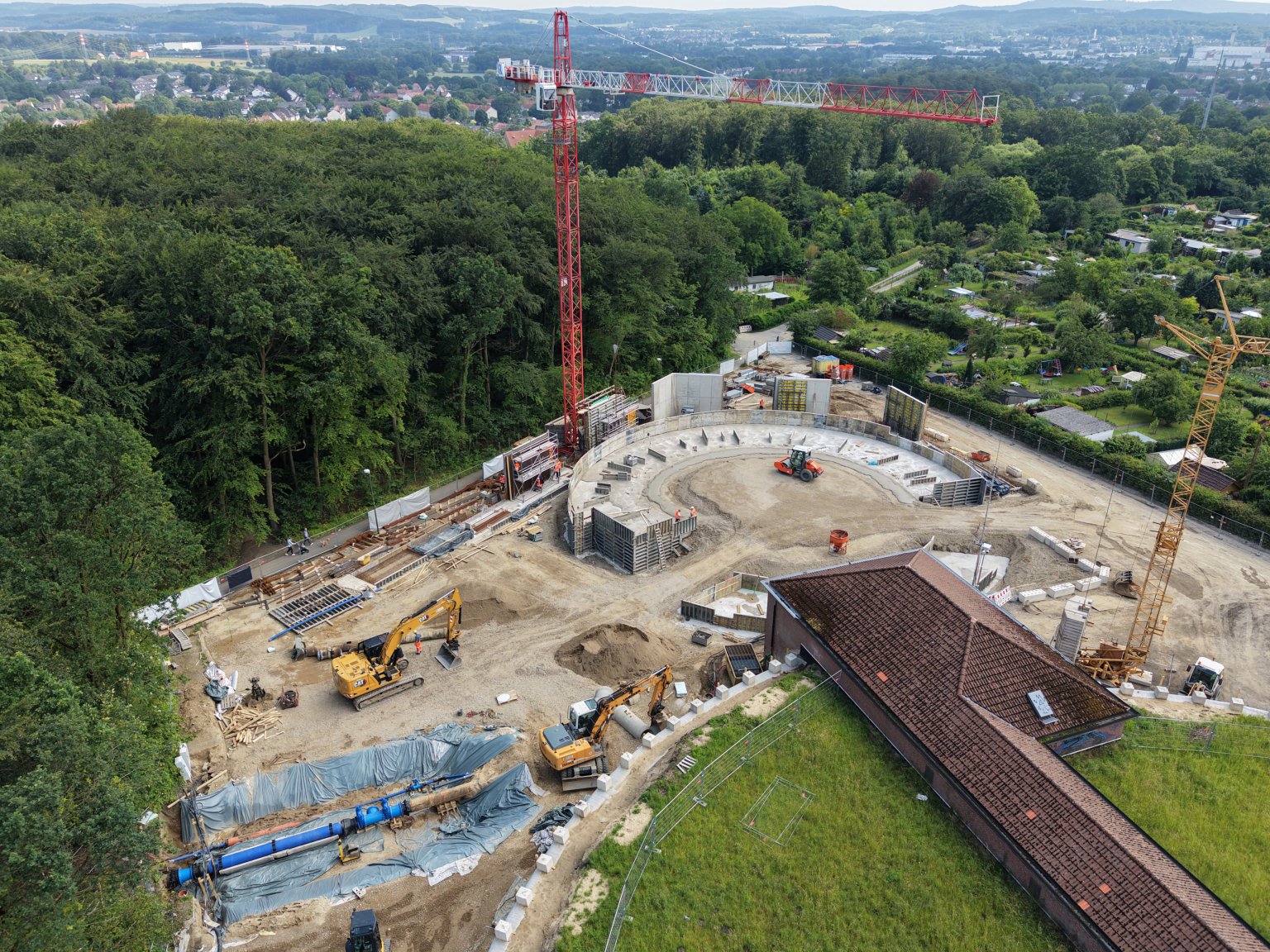 Baustelle Hochbehälter Schinkelberg © Clausing