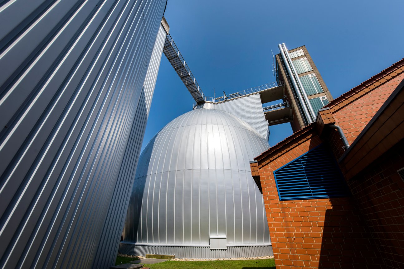 Faulturm auf dem Gelände des Klärwerks Eversburg