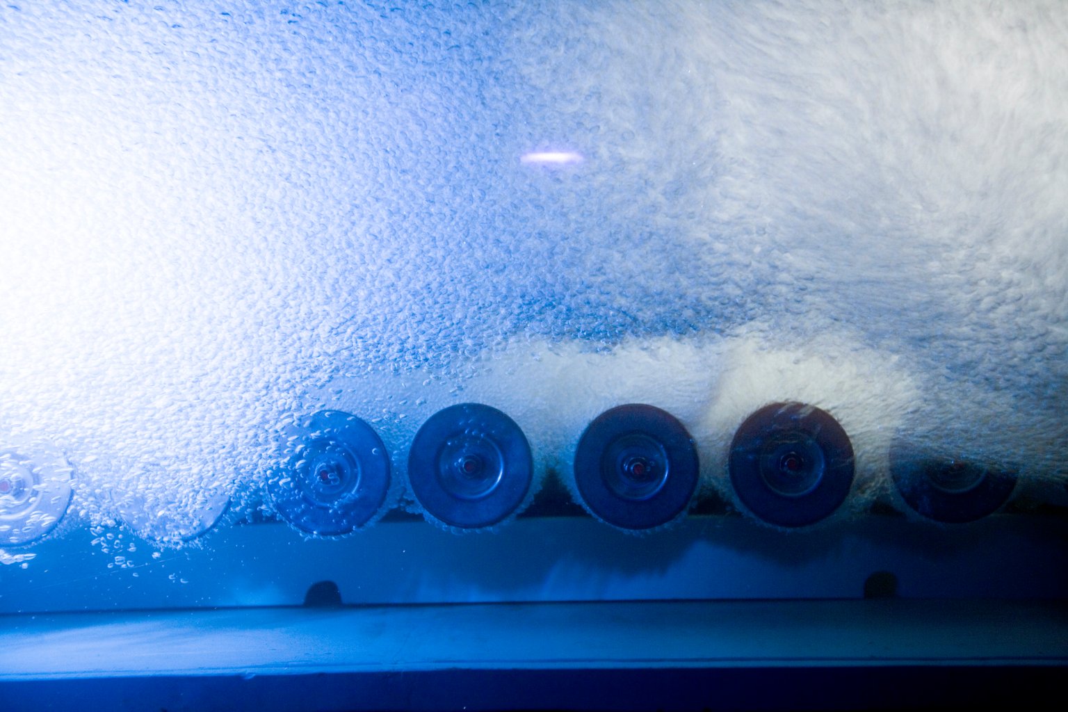 Düsen im Wasserwerk