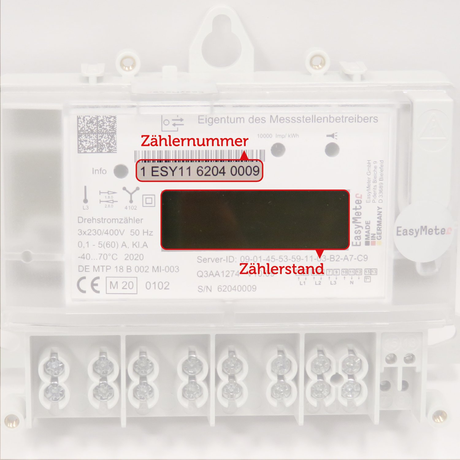 Easymeter Stromzähler Beispielbild