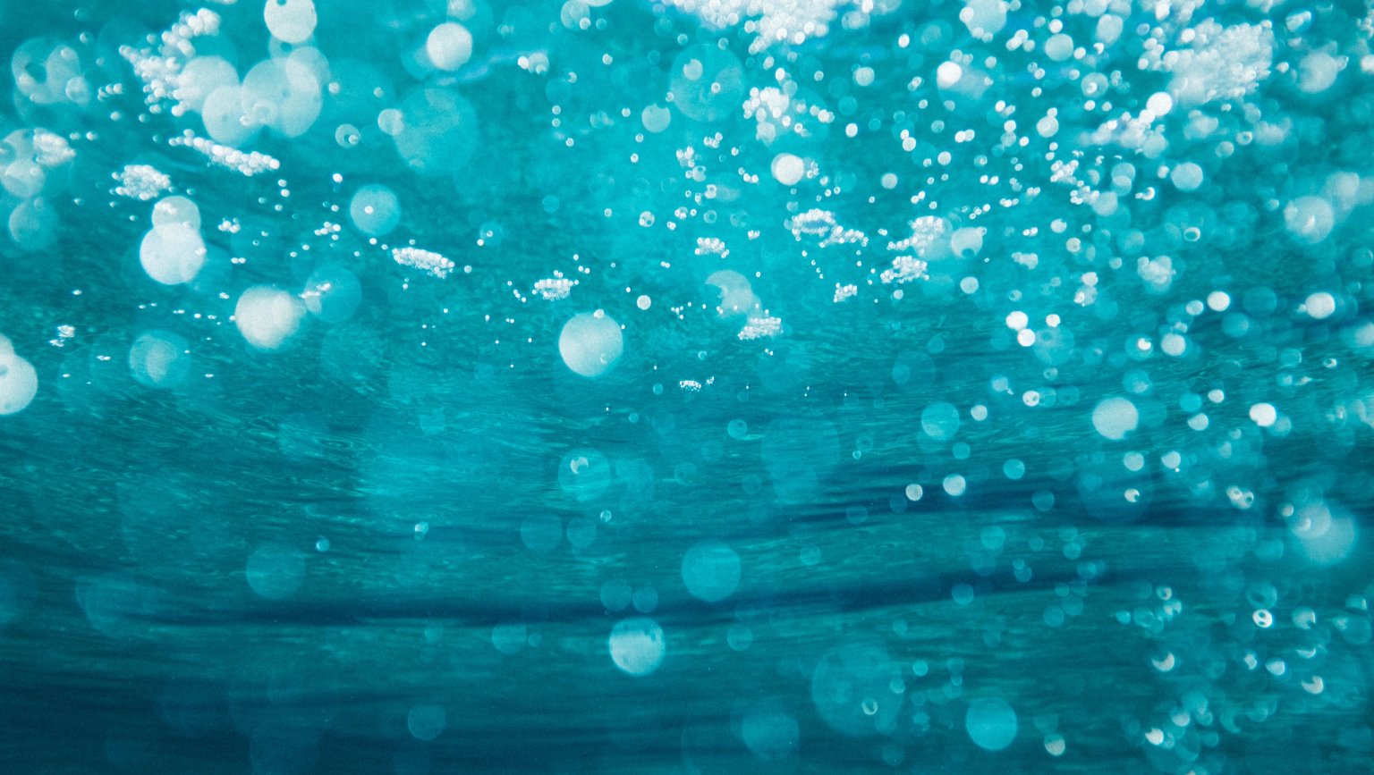 Blasen im Wasser