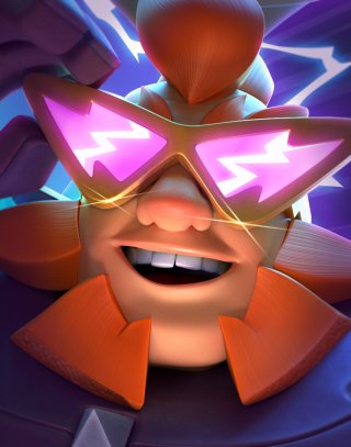 Electro Giant Evolution — Clash Royale card art (Supercell Fan Kit)