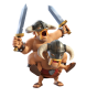 Elite Barbarians — Clash Royale card art (Supercell Fan Kit)